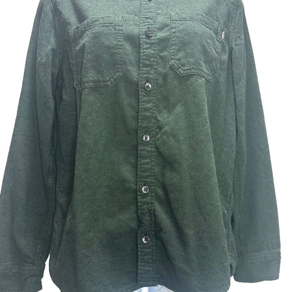 Abercrombie Kids Dark Green Casual Button Down Shirt Size 13/14
